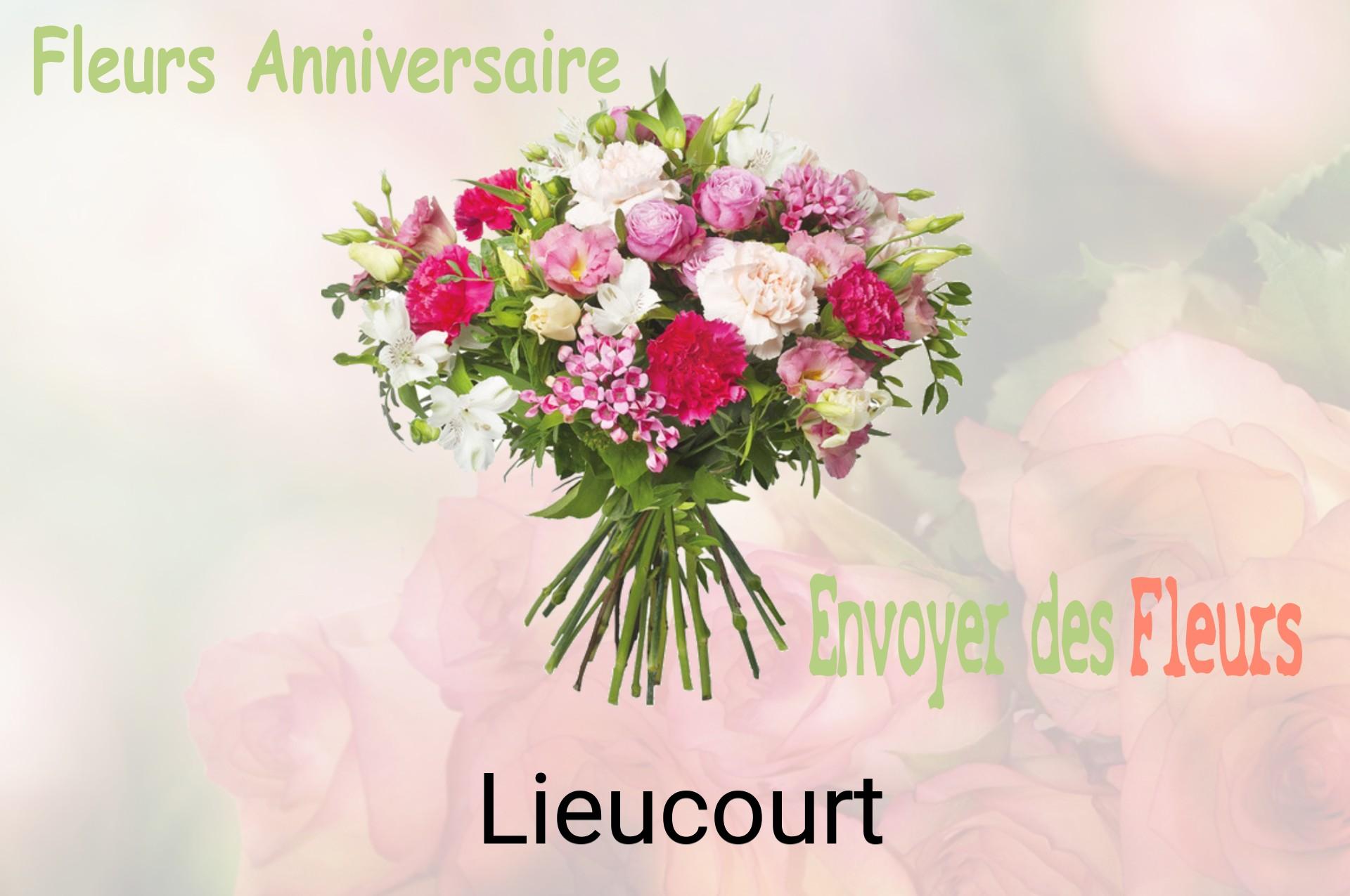 Bouquet de fleurs d’anniversaire livré à Lieucourt