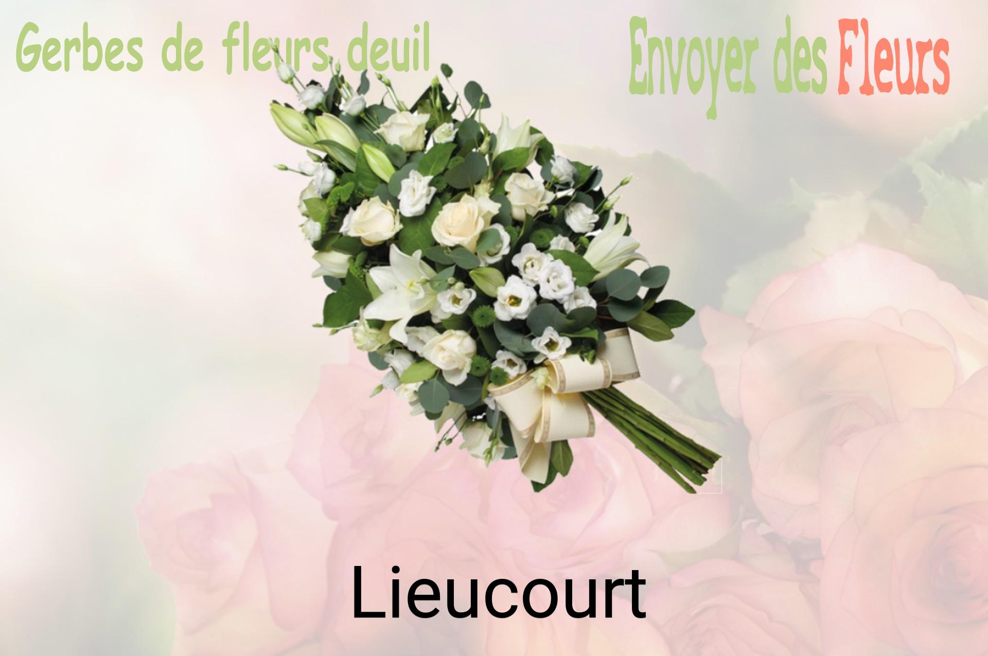 Gerbe de fleurs de deuil livrée à Lieucourt